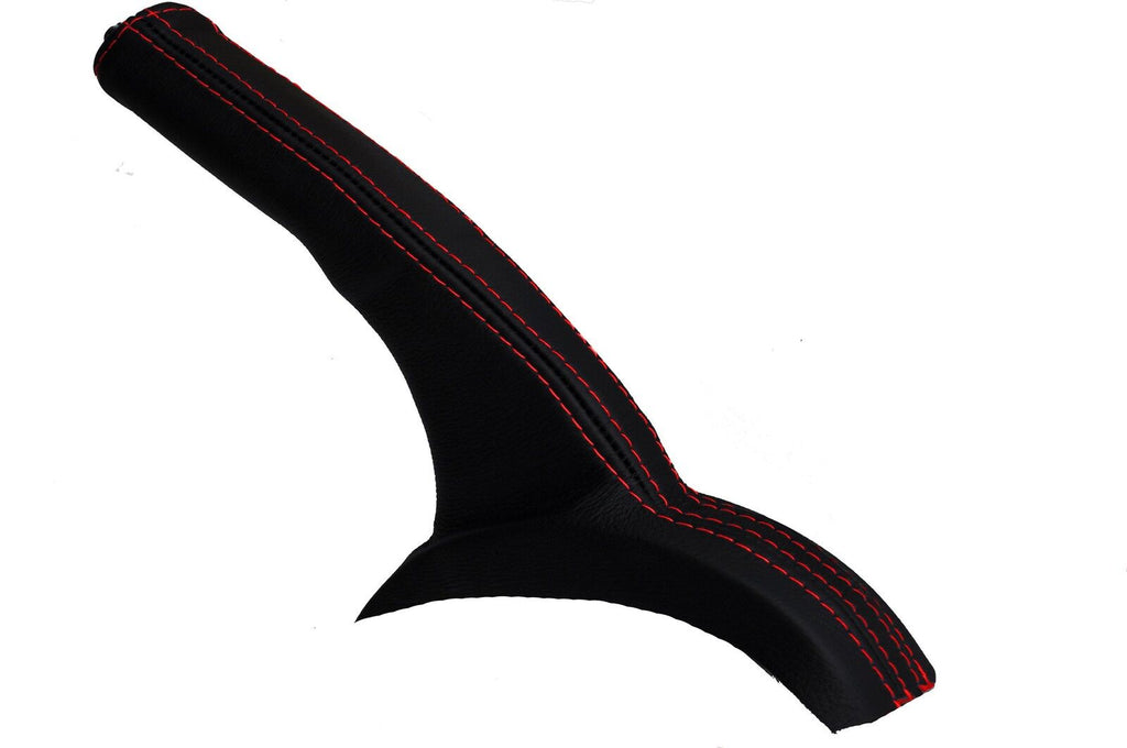red stitch FITS SUBARU FORESTER 1996-2002 LEATHER HANDBRAKE GAITER CUSTOM NEW