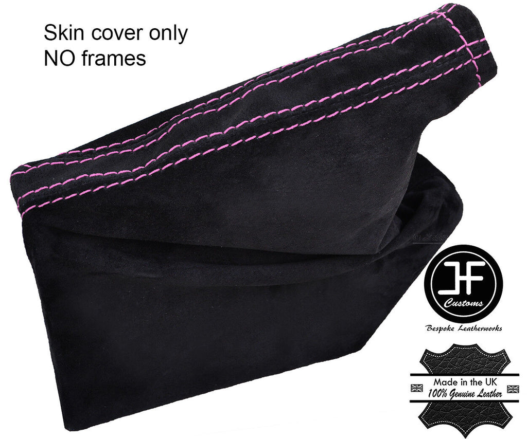 PINK STITCHING REAL SUEDE HANDBRAKE GAITER FITS SUBARU IMPREZA WRX STI 08-14