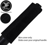BLACK STITCH SUEDE HANDBRAKE HANDLE COVER FOR NISSAN 300ZX Z32 1989-1996