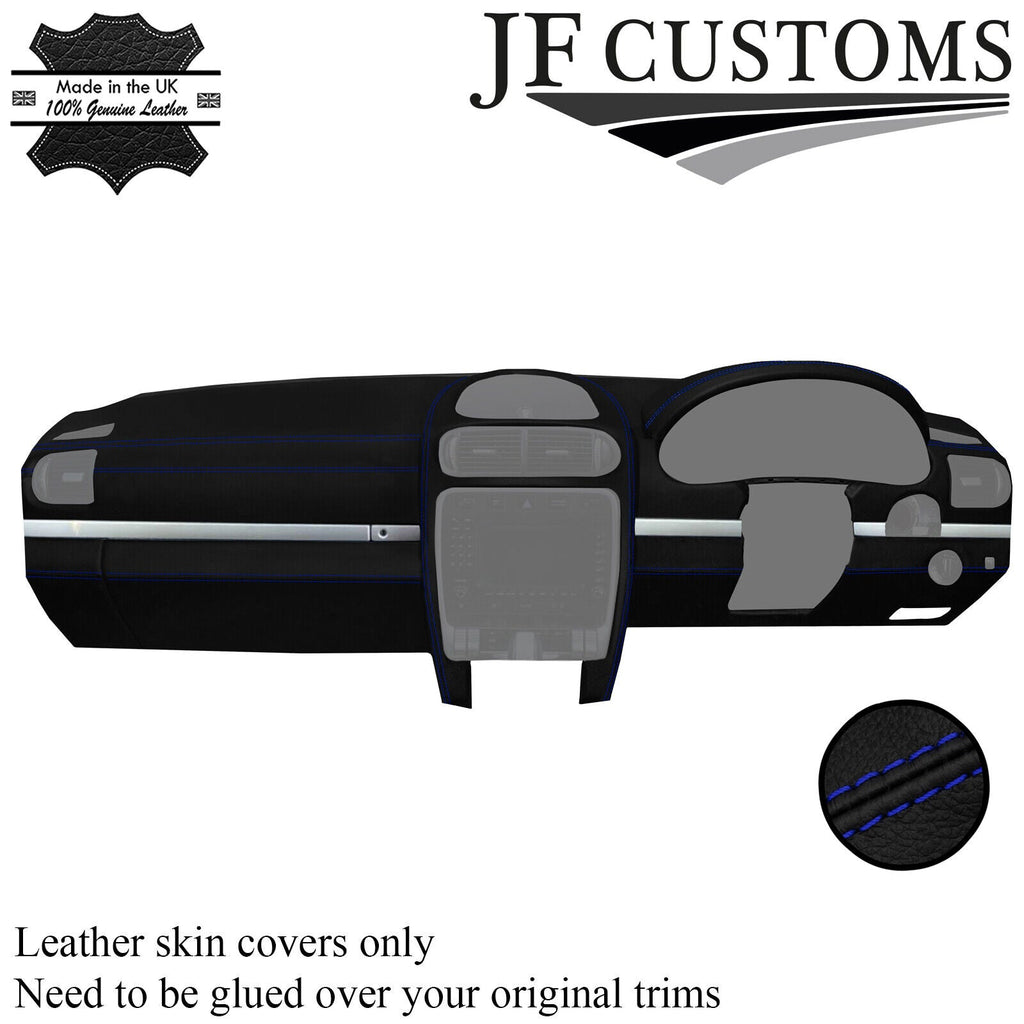 BLUE STITCH LEATHER FULL DASHBOARD COVER FOR PORSCHE CAYENNE 955 MK1 03-10