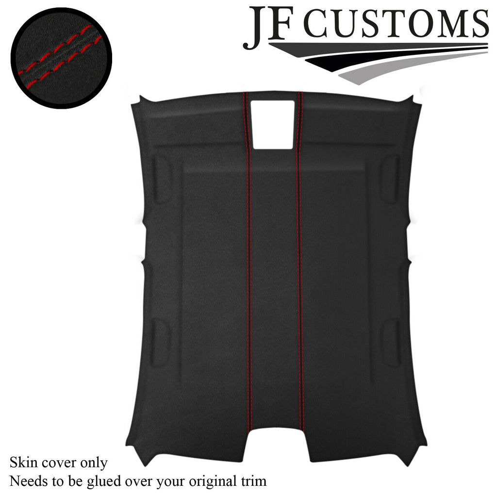 D RED STITCH D GREY SUEDE ROOF HEADLINER COVER FOR BMW F30 11-19 SALOON 5DR