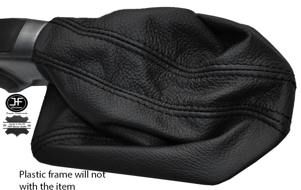 BLACK STITCHING LEATHER GEAR GAITER FITS LAND ROVER DISCOVERY 3 LR3 04-09