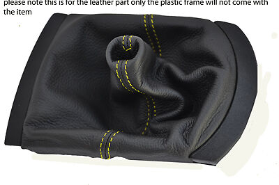 yellow stitching FITS SEAT CORDOBA IBIZA MK3 2002-2008  GEAR ITALIAN LEATHER