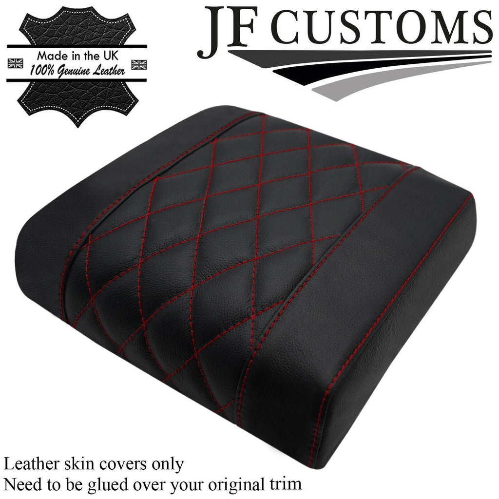 D RED STITCH CONSOLE CUBBY BOX LID COVER FOR LAND ROVER DEFENDER 07-16 DSG3