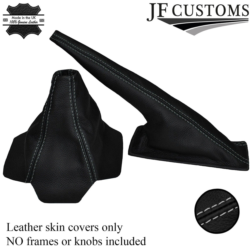 GREY STITCH LEATHER GEAR HANDBRAKE FITS AUDI COUPE GT B2 QUATTRO UR 85-87