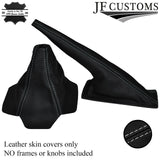 GREY STITCH LEATHER GEAR HANDBRAKE FITS AUDI COUPE GT B2 QUATTRO UR 85-87