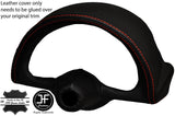 RED STITCHING SPEEDO SURROUND POD LEATHER COVER FITS RELIANT REGAL 325