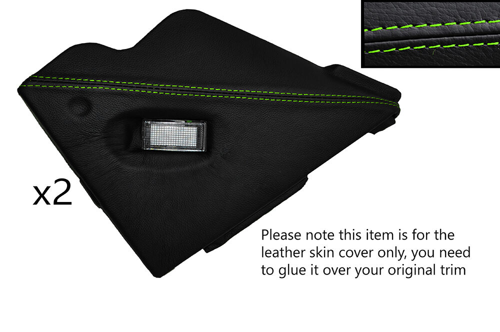 GREEN STITCH CENTRE CONSOLE SIDE PANEL SKIN COVERS FITS MG MGF MGTF 95-05