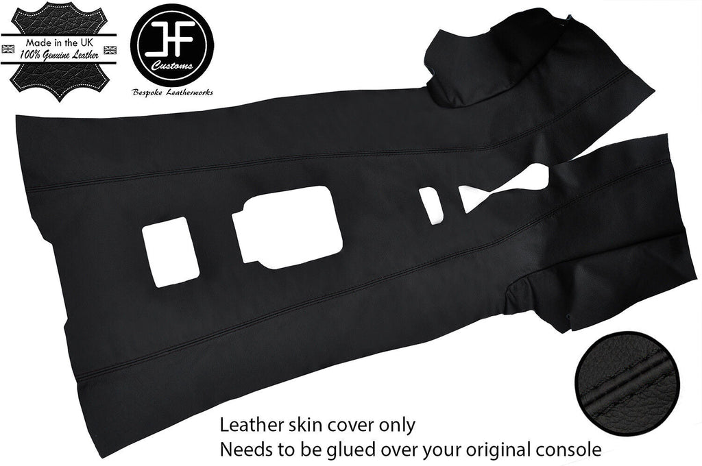 BLACK STITCH CENTRE CONSOLE TUNNEL REAL LEATHER COVER FOR HONDA S2000 AP1 99-03