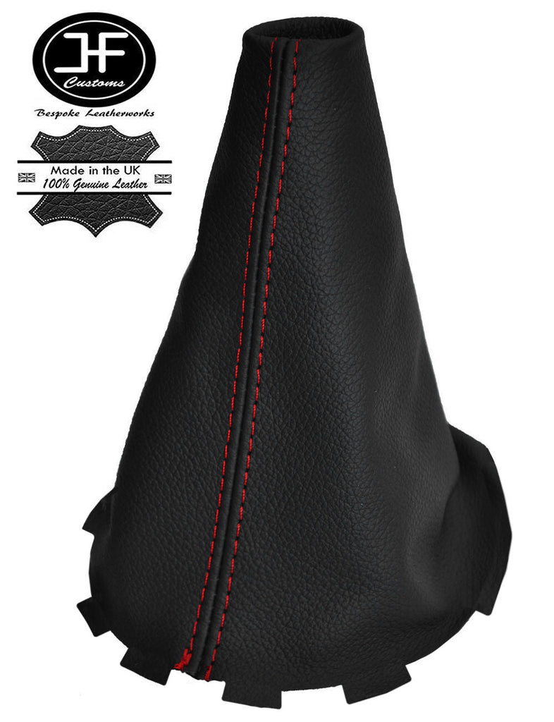 RED STITCHING MANUAL LEATHER GEAR STICK GAITER FITS MAZDA 2 MAZDA2 2007-2009