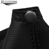 BLACK STITCH MANUAL GEAR GAITER FITS ALFA ROMEO 159 2005-2011 REAL LEATHER