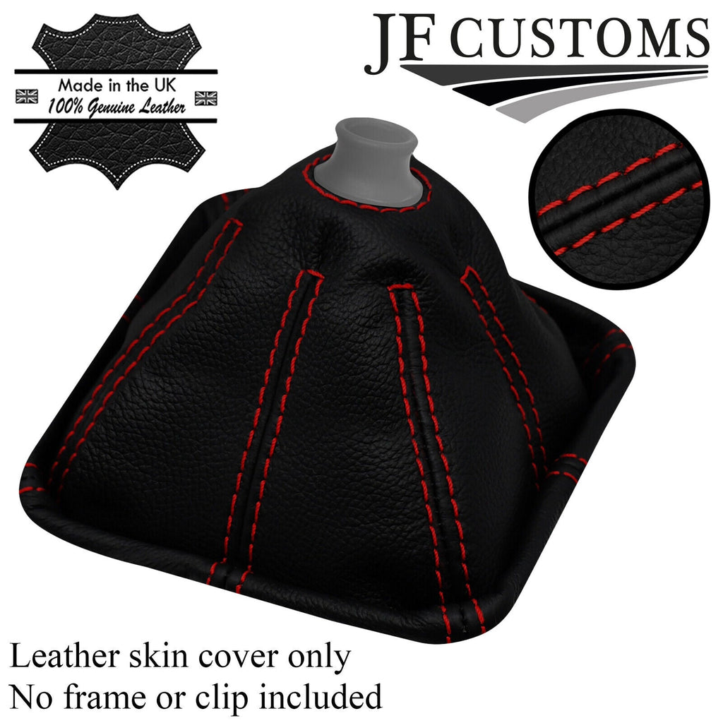 D RED STITCH ITALIAN LEATHER MANUAL GEAR GAITER FOR ALFA ROMEO 75 85-92
