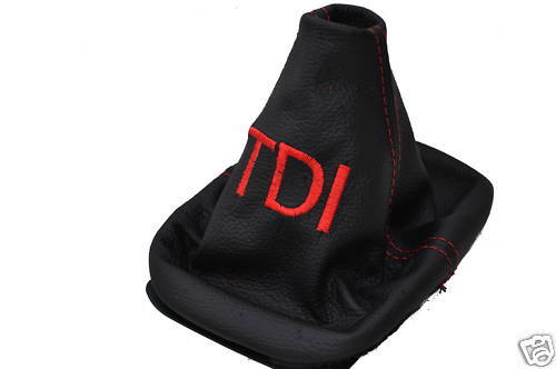 FITS GOLF 4 Mk4 BORA 98-05 GEAR SHIFT GEAR EMBROIDERED TDI MADE IN UK