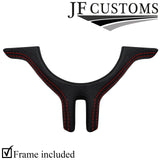 REDSTITCH CARBON VINYL SPORT STEERING WHEEL TRIM+FRAME FOR BMW 3 E46 99-05