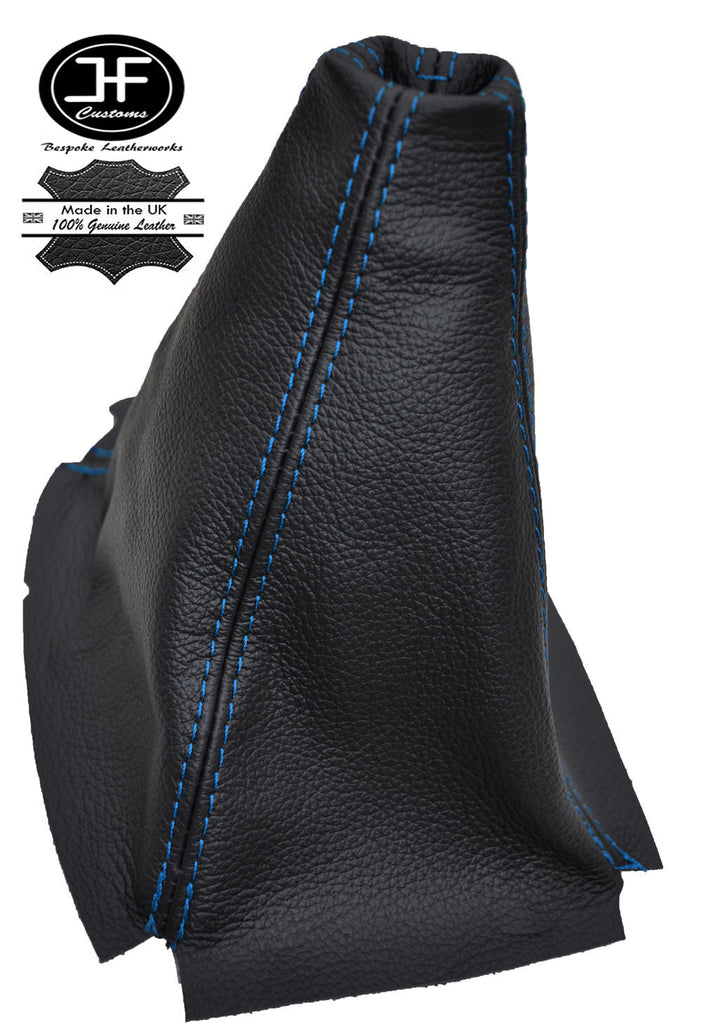 BLUE STITCHING MANUAL LEATHER GEAR GAITER FITS HONDA CIVIC MK3 88-91 CUSTOM NEW