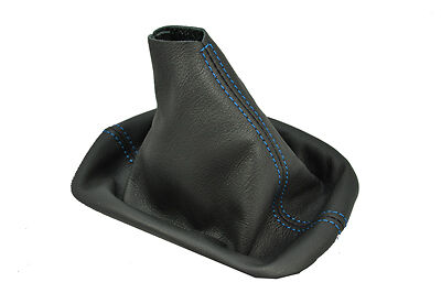 FITS FORD MUSTANG 2005-2008 SHIFT BOOT blue stitch CUSTOM NEW MADE IN UK