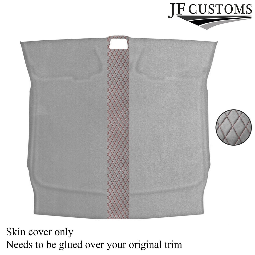 DSG2 D RED STITCH L GREY LUXE SUEDE HEADLINER COVER FOR PORSCHE CAYMAN 987 05-12