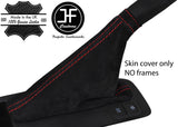 RED STITCH REAL SUEDE HANDBRAKE GAITER FITS VAUXHALL OPEL COMBO D MK3 13-18