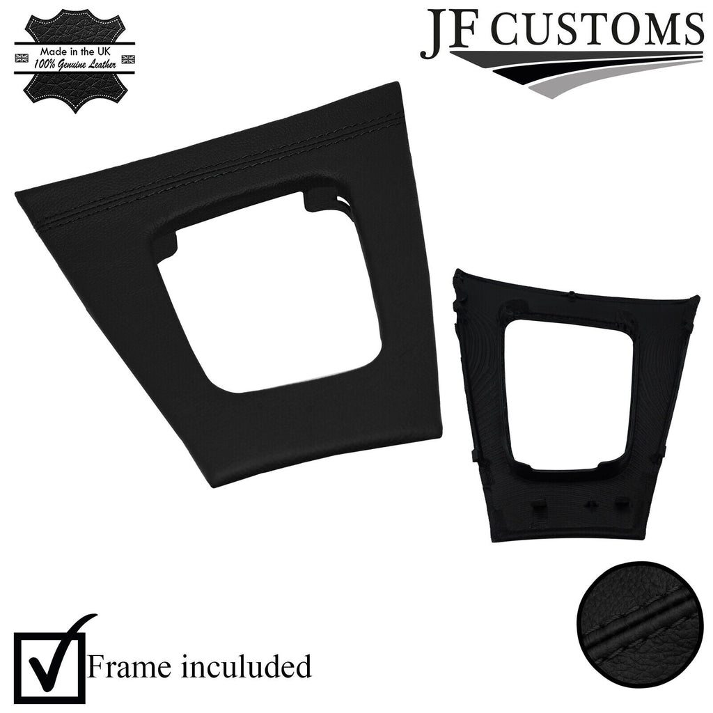 BLACK STITCH LEATHER GEAR SURROUND COVER + FRAME FITS VOLVO V70 S60 01-07