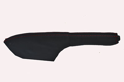 red stitch FITS NISSAN MICRA K11 1992-2003 LEATHER HANDBRAKE GAITER CUSTOM NEW