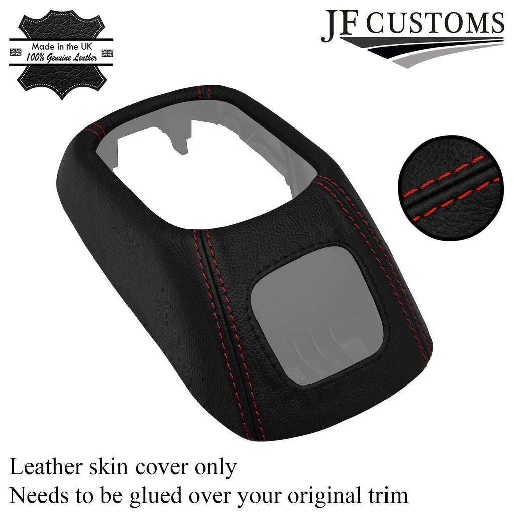 D RED STITCH GEAR SURROUND LEATHER COVER FOR HYUNDAI STAREX MK1 H-1 H200 97-06