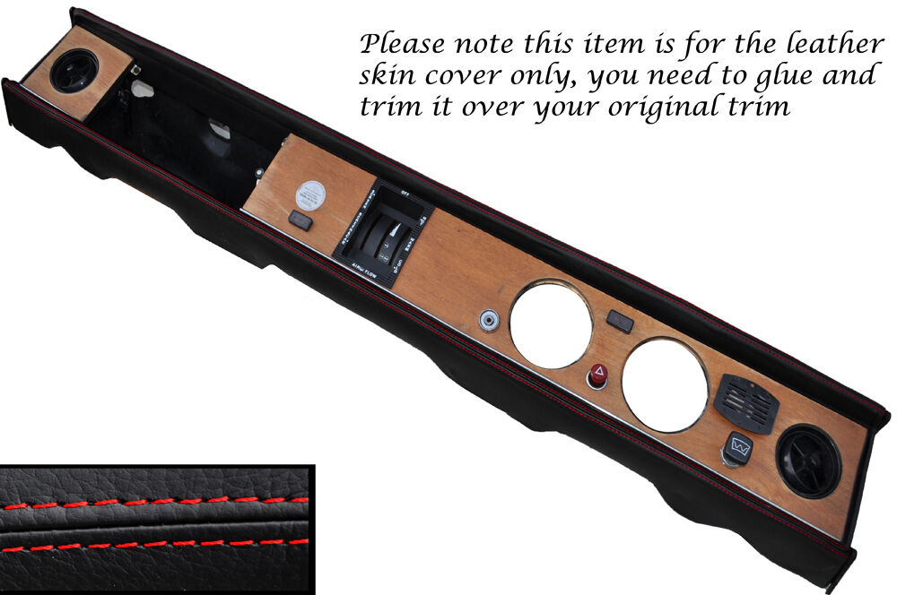RED STITCH DASH DASHBOARD LEATHER SKIN COVER FITS TRIUMPH DOLOMITE 1300