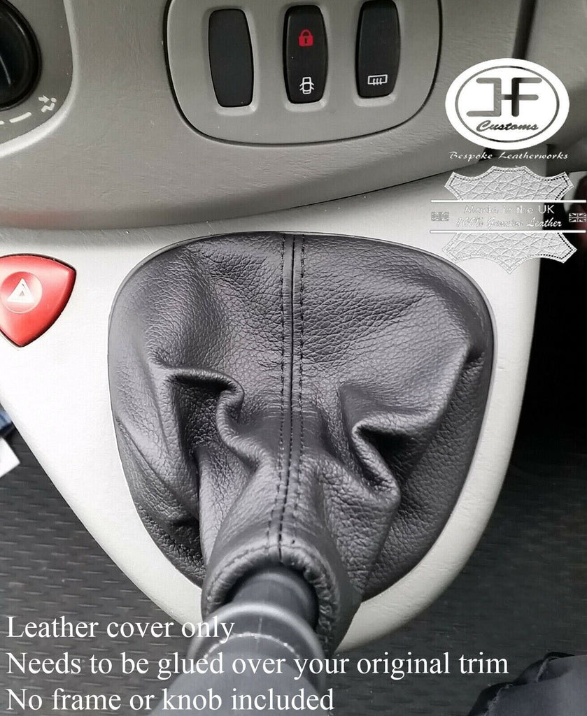 BLACK GENUINE LEATHER MANUAL GEAR COVER FITS OPEL VAUXHALL VIVARO 2001-2014