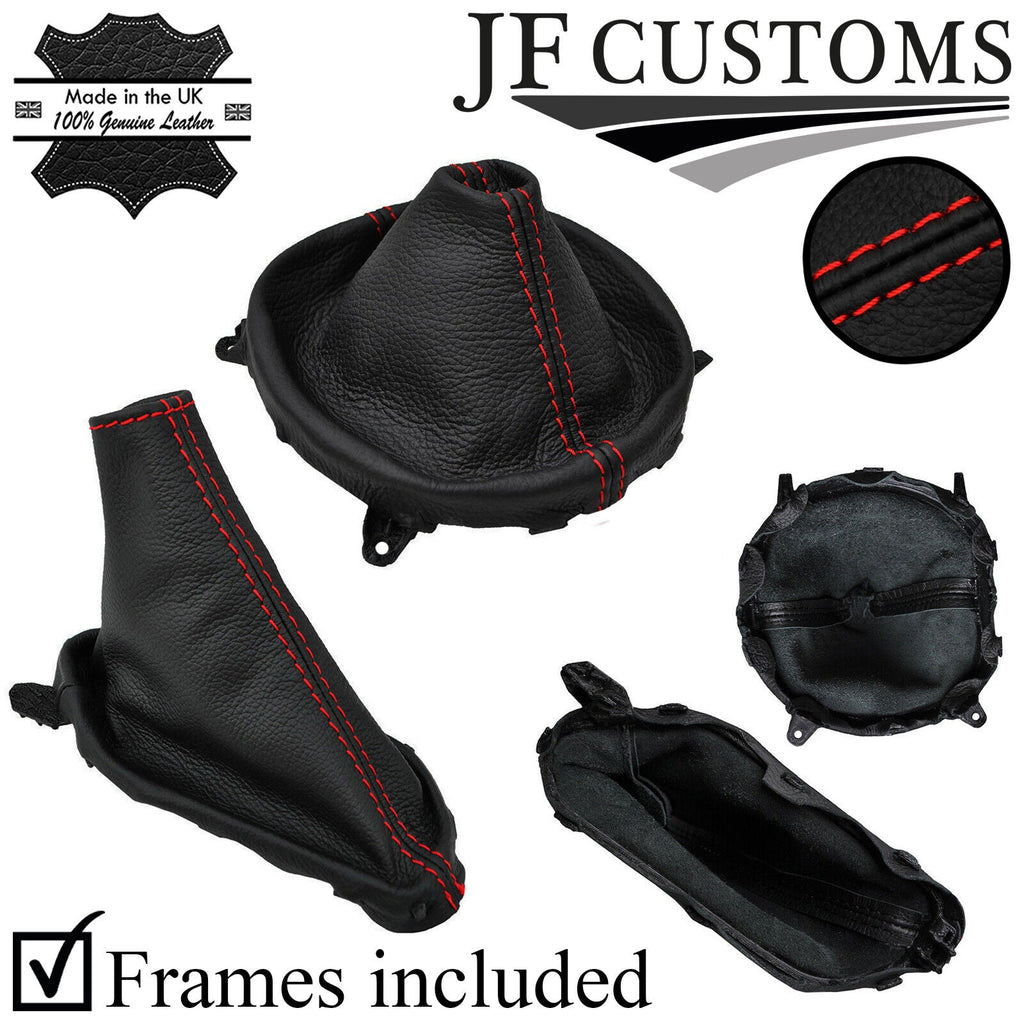 RED STITCH LEATHER GEAR + HANDBRAKE + FRAMES FOR MAZDA MX5 MK4 2015-2018