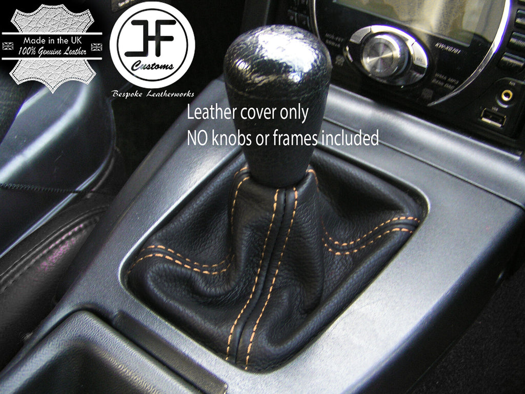 TAN STITCH FOR MAZDA MX5 MK1 89-97 LEATHER GAITER GEAR SHIFT BOOT CUSTOM MADE