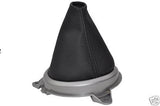 FITS HONDA JAZZ GEAR GAITER SHIFT BOOT BLACK STITCH 02-08 CUSTOM NEW MADE IN UK