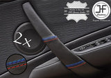 TRI STITCHING 2X DOOR HANDLE TRIM LEATHER COVERS FITS BMW E81 E82 E87 E88