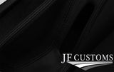 BLACK STITCH LEATHER CENTRE CONSOLE + ARMREST COVERS FOR MERCEDES SLK R170 96-04