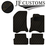 YELLOW DIAMOND VINYL 4X TAILORED FLOOR CARPETS FOR RENAULT LAGUNA MK2 01-07 JF1