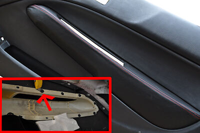 FITS HONDA CIVIC &TYPE R 96-00 2 XDOOR INSERTS COVERS RED STITCH CUSTOM NEW
