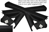 BLACK STITCH 2X A POST PILLAR SKIN COVERS FITS MERCEDES VITO W639 2004-2012