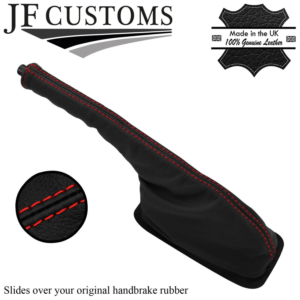 RED STITCH LEATHER HANDBRAKE COVER FOR VAUXHALL VICTOR FE VX1800 VX2300 VX4/90
