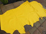 LARGE YELLOW LEATHER  HIDE TOP QUALITY SEXY LEATHER CUSTOM NEW MADE IN UK