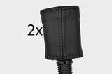 black stitch FITS FORD MONDEO MK1 MK2 93-00 2X FRONT SEAT BELT STALK COVERS