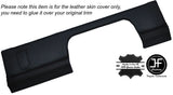 BLACK STITCH STEERING TRIM PANEL LEATHER COVER FITS LAND ROVER DEFENDER 90 110