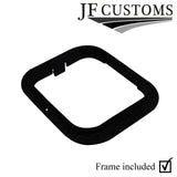 BLACK STITCH ITALIAN LEATHER GEAR + PLASTIC FRAME FOR FIAT PUNTO MK1 93-99