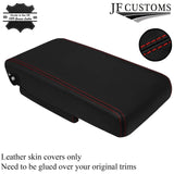 RED STITCH LEATHER REAR ARMREST+SEAT PAD COVERS FOR FORD MONDEO MK3 01-06