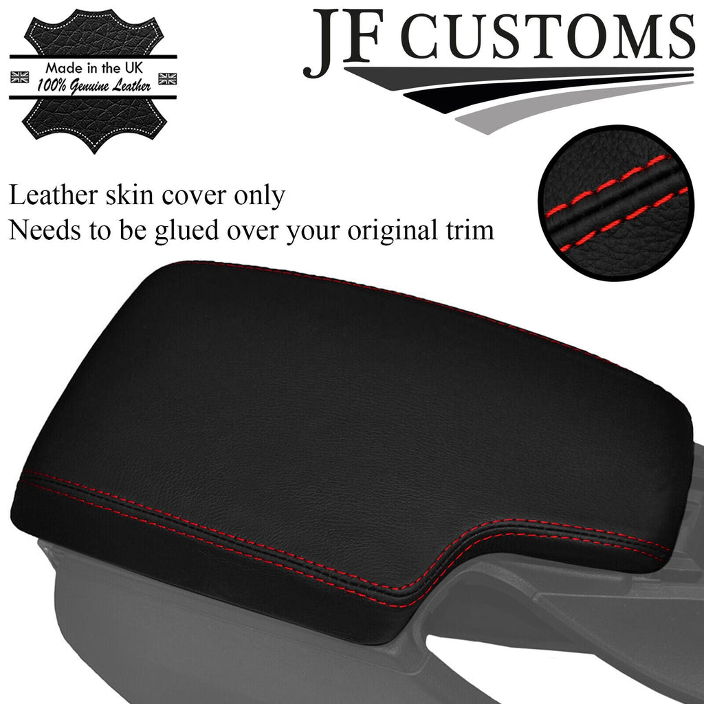 RED STITCH LEATHER ARMREST LID COVER FITS BMW 3 SERIES F34 GT 2013-2019