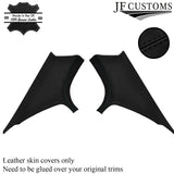 BLACK STITCH ITALIAN LEATHER PILLAR KIT COVERS FOR BMW 3 SERIES F30 11-19