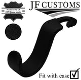 BLACK LEATHER PLASTIC CAR SEAT HEADREST HOOK HANGER FOR AUDI Q2 2016-2022