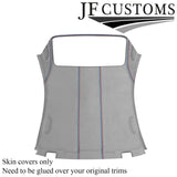 TRI STITCH L GREY SUEDE HARDTOP ROOF HEADLINER COVER KIT FOR BMW E46 CONVERTIBLE
