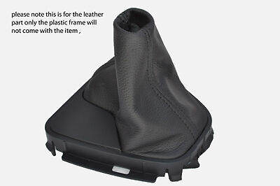 black stitch FITS LAND ROVER FREELANDER 2 06-11 AUTOMATIC LEATHER GEAR GAITER