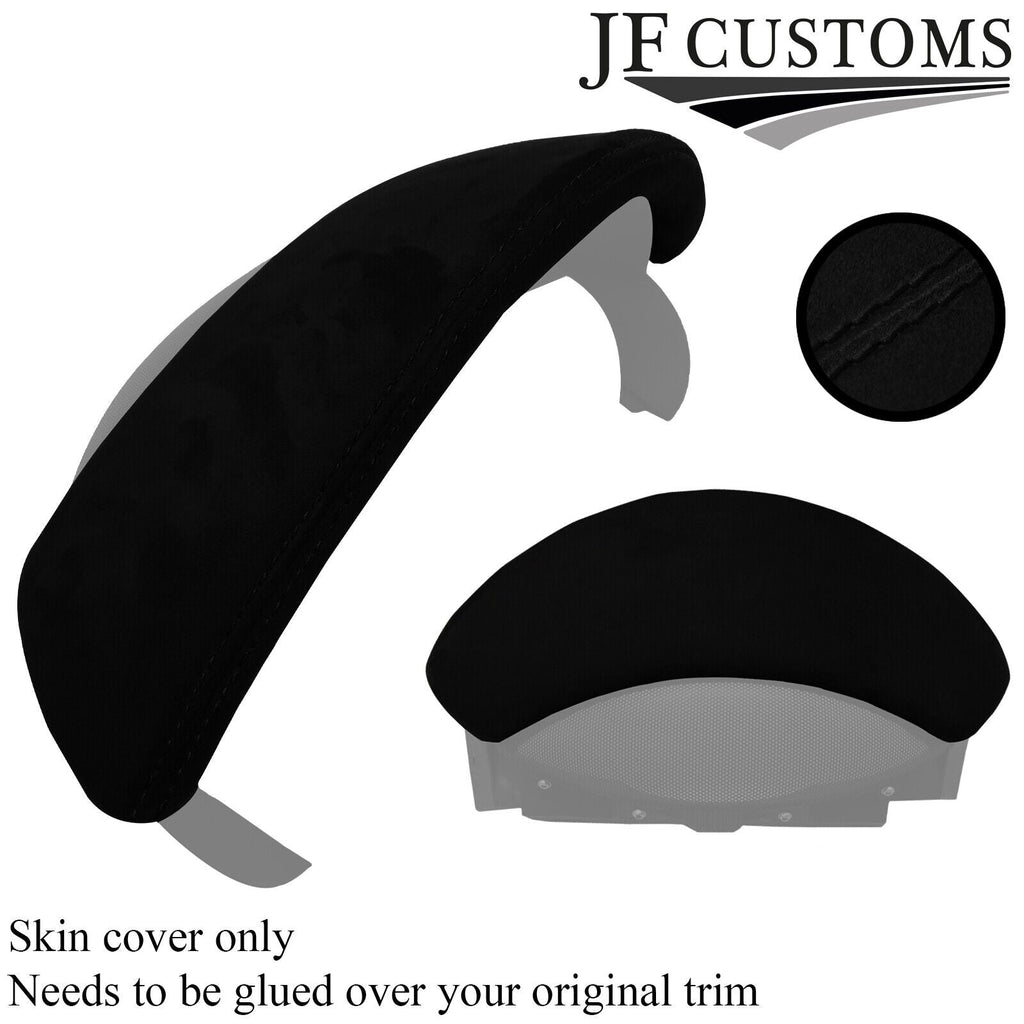 BLACK STITCH LUXE SUEDE SPEEDO SURROUND COVER FOR PORSCHE CAYMAN 987 05-12 JF2
