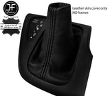 BLACK STITCH REAL LEATHER AUTO AUTOMATIC GEAR GAITER FOR FIAT DUCATO 2016-2019