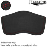 RED STITCH DARK GREY LUXE SUEDE HEADLINER COVER FITS CORVETTE C7 14-19