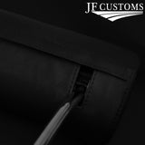 BLACK STITCHING 2X FRONT HEADREST LEATHER COVERS FITS AUDI A3 8P 2004-2012